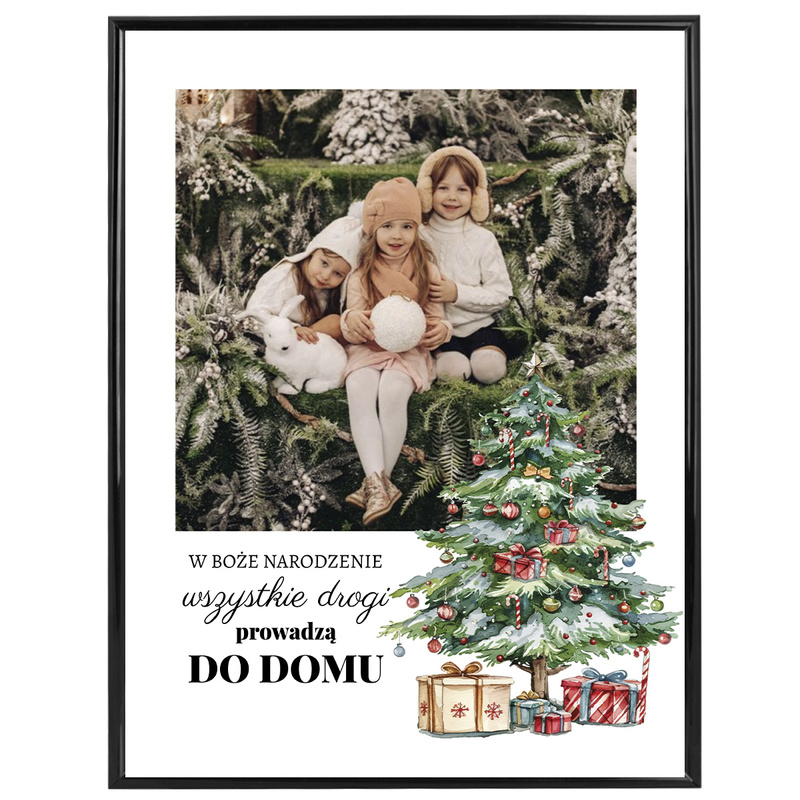Oryginalny, personalizowany plakat na Święta ze zdjęciem– wyjątkowy upominek