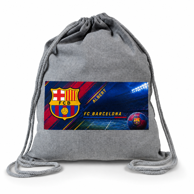 Personalizowany worek plecak FC Barcelona B’RIGHT z imieniem