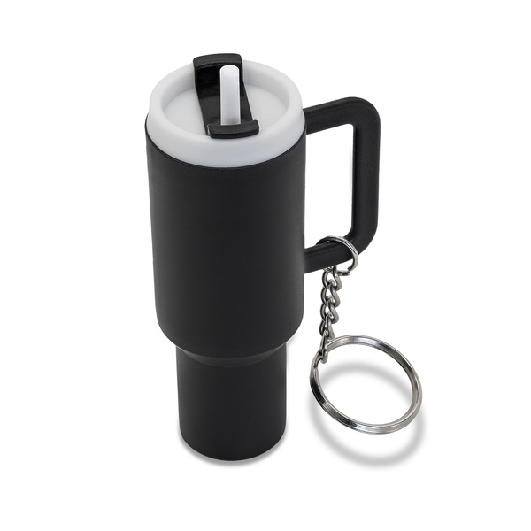 Brelok Mini Kubek z Personalizacją – Otwierany Travel Mug