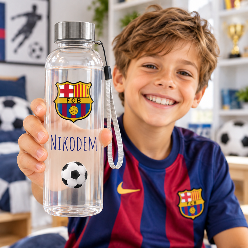 Personalizowana butelka na wodę dla kibica sportu z imieniem – 500 ml