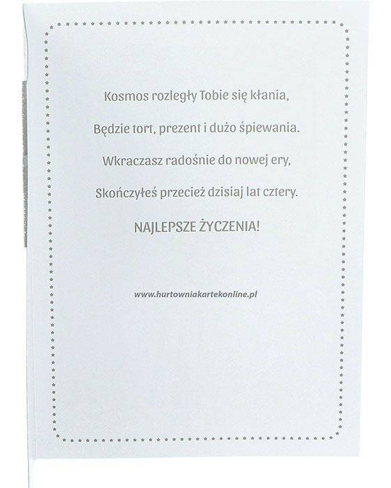 Kartka na 4 urodzinki