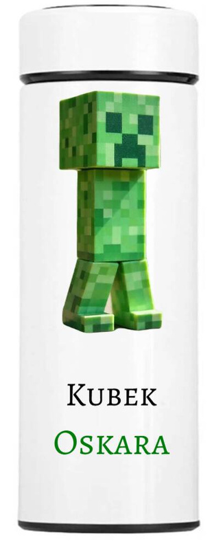 Na urodziny kubek termiczny LED z nadrukiem UV Minecraft