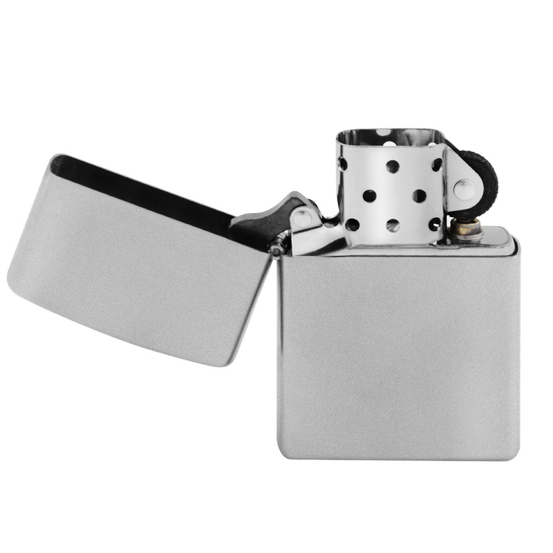 Zapalniczka Zippo 205 Satin Chrome Windproof z grawerem diamentem