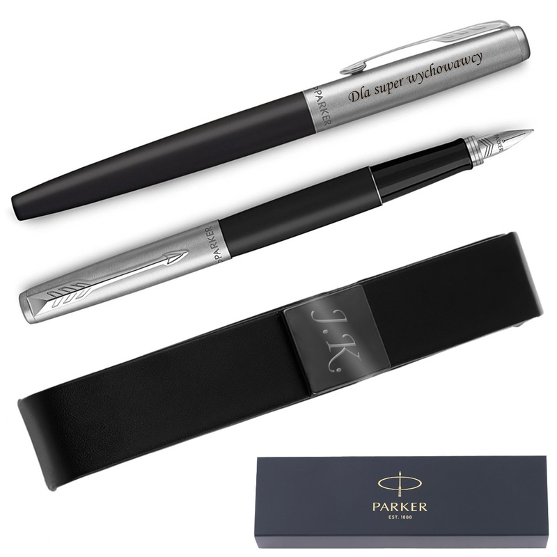 Pióro wieczne Parker Jotter Bond Street CT czarne z etui i grawerem