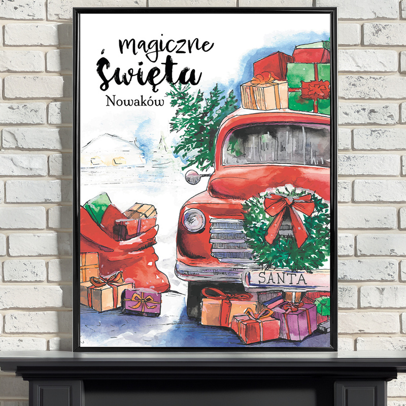 Oryginalny, personalizowany plakat na Święta – wyjątkowy upominek