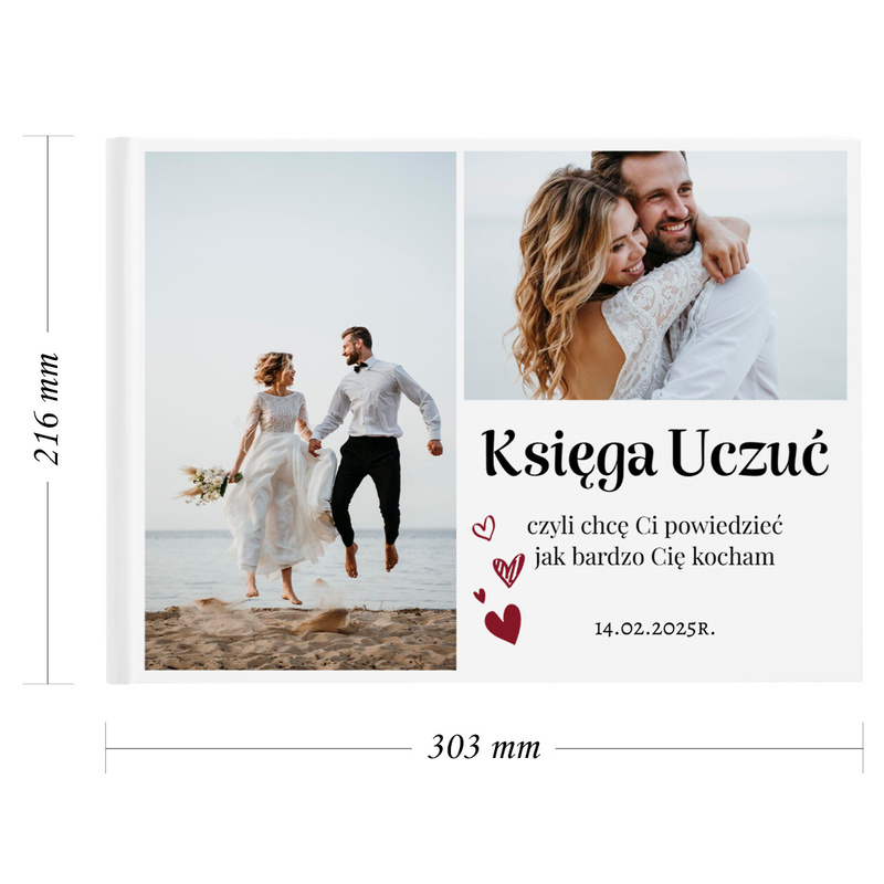 Księga Uczuć / Personalizacja - Prezent na Walentynki czy Rocznicę Ślubu