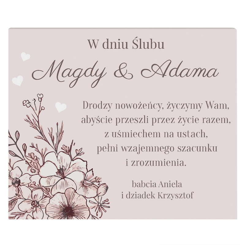 Merci z personalizowaną obwolutą – wyjątkowy prezent na ślub