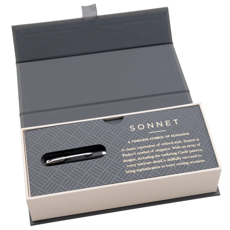 Parker Sonnet CT Długopis Czarny Mat w eleganckim etui Grawer