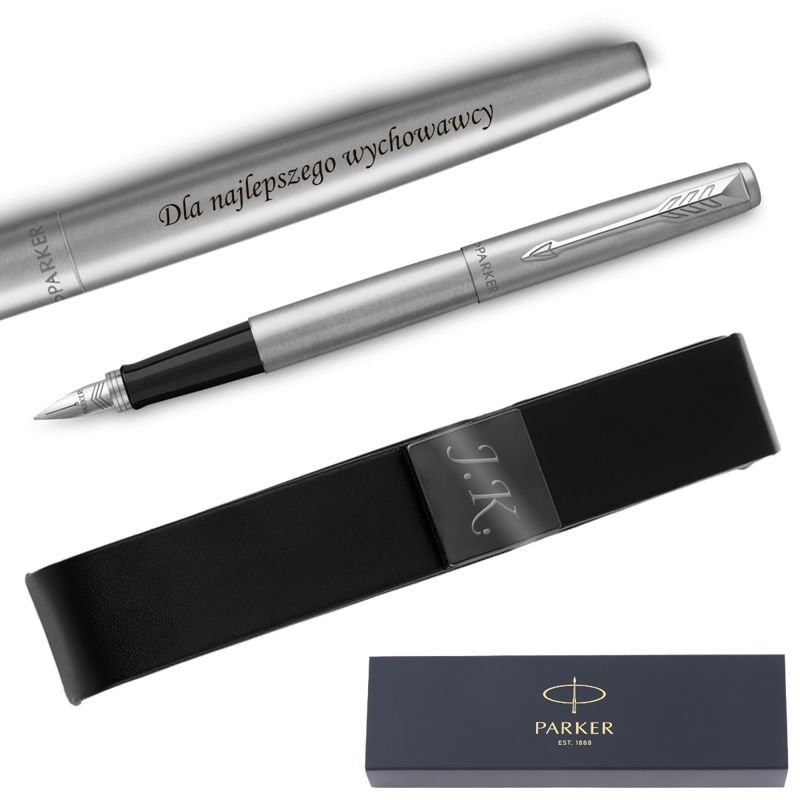 Pióro wieczne Parker Jotter CT stalowe w etui z grawerem