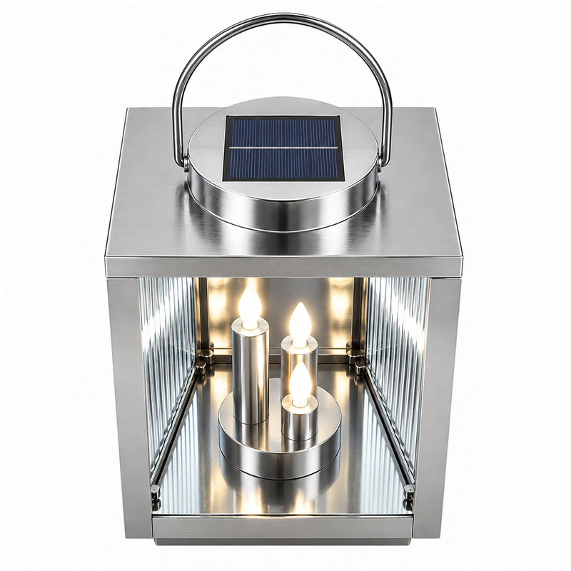 Personalizowany znicz solarny dla Rodziców z grawerem laserowym – latarnia pamięci „Kochani Rodzice” 28 cm