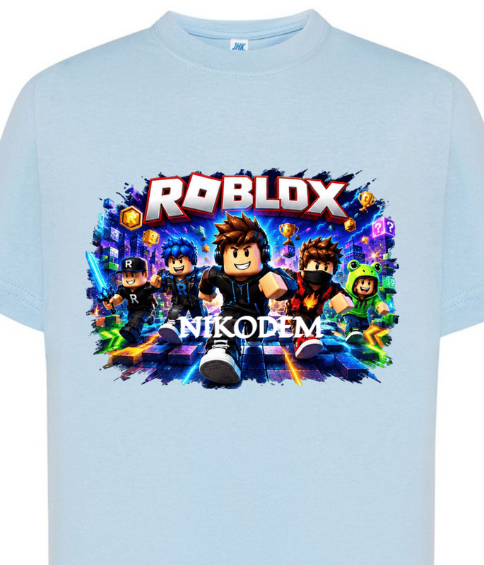 Personalizowana koszulka Roblox z imieniem – dziecięcy T-shirt dla gracza