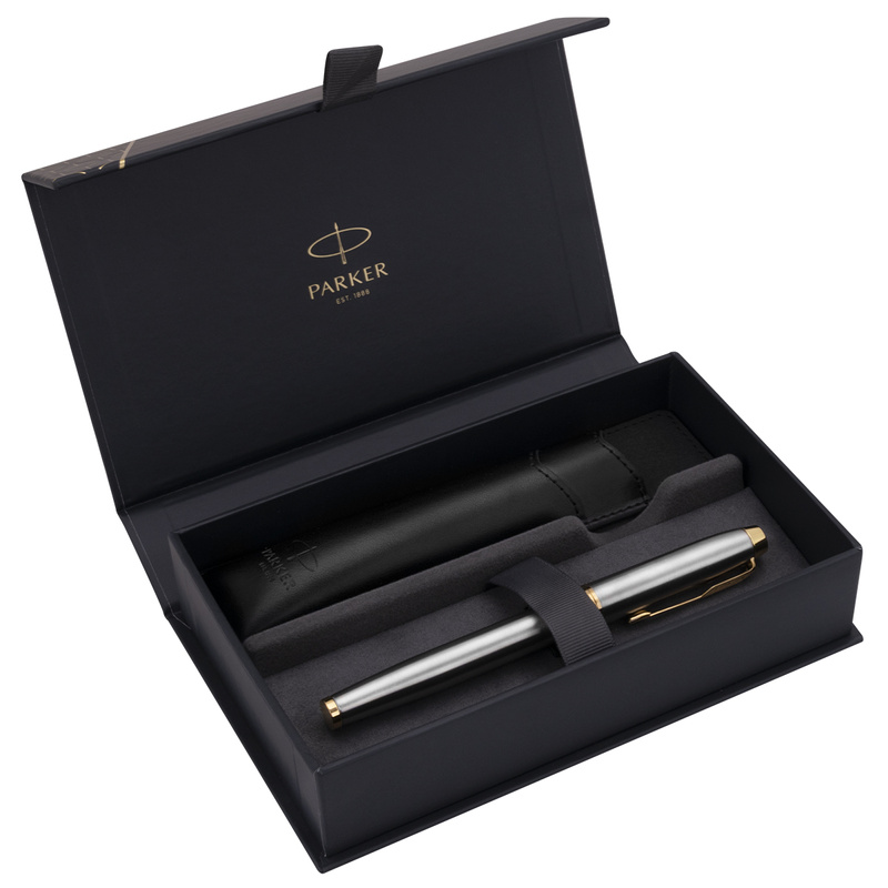 Pióro Parker I.M. Brushed Metal GT w etui ochronnym z grawerem