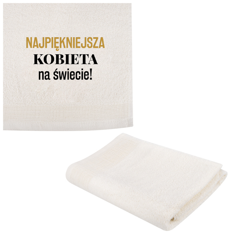Zestaw na Walentynki / Skrzynka + Kubek + Ręcznik kąpielowy 140x70 / Bez modyfikacji / Prezent dla Niej / Nadruk Haft