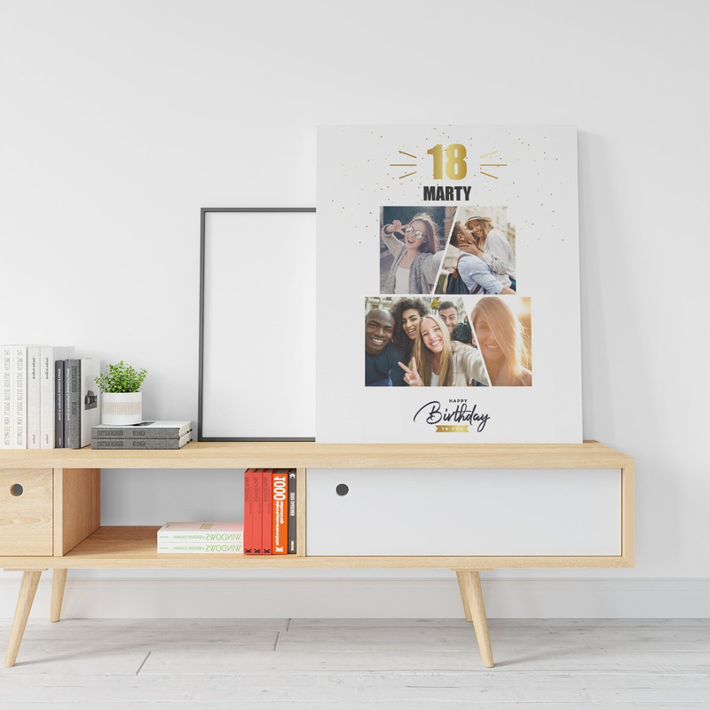 Obraz na płótnie Prezent na 18 urodziny 40x60 cm